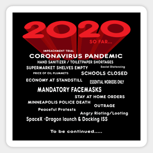 2020 so far... Sticker